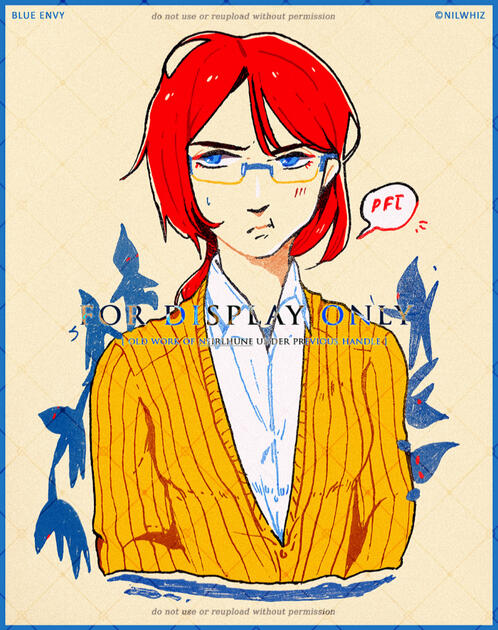 ✧ blue envy • illustration ✧